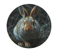 Rabbit 120 Piece Circular Puzzle Wildlife Animal Shape Premium Stress Relief Puzzle Home Decor Family Bonding Creative Challeng Educational 120 PCS