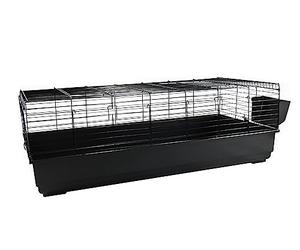 Rabbit 140cm LARGE Indoor Rabbit & Guinea Pig Cage Black