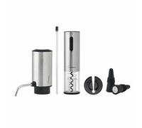 Rabbit 5-Piece Electric Wine Aerator & Corkscrew Set Automatic Wine Opener, Dispenser, Foil Cutter, 2 Bottle Stoppers