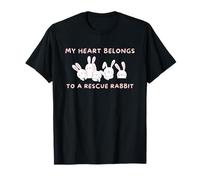 Rabbit Adoption, My Heart Belongs to A Rescue Rabbit T-Shirt