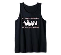 Rabbit Adoption, My Heart Belongs to A Rescue Rabbit Tank Top