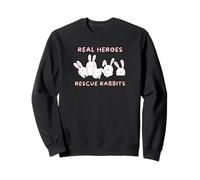 Rabbit Adoption, Real Heroes Rescue Rabbits Sweatshirt