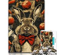 Rabbit Adult Jigsaws 1000 Pieces Difficult,Pattern Assembly Fun at Home Activities,Birthday Present,Travel Gifts 38x26cm