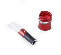Rabbit Aerate and Preserve Wine Set, Wine/Champagne Sealer and Super Aerator (Red), Standard