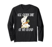 Rabbit All Gods Die at My Hand Long Sleeve T-Shirt