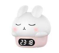 Rabbit Allow Clock - 18cm Digital Corlogige, Silicone Night Light, Fun Paw Lamp, Cute Sleep Wake-up Device, Adorable Bedside Accessory |