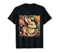 Rabbit Among Flowers After William Morris T-Shirt