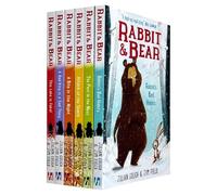 Rabbit and Bear Series 1-6 Books Collection Set By Julian Gough (Rabbit's Bad Habits, The Pest in the Nest, Attack of the Snack, A Bite in the Night, A Bad King is a Sad Thing & This Lake is Fake!)