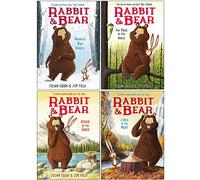 Rabbit and Bear Series 4 Books Collection Set By Julian Gough (Rabbit's Bad Habits, The Pest in the Nest, Attack of the Snack, A Bite in the Night)