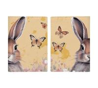 Rabbit And Butterfly Passport Holder, ID Card Protector Case Passport Holder with Slot Passports Travel Wallet Document Cover for Women And Men