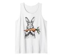 Rabbit and Carrot The Cute Bunny Art Tank Top
