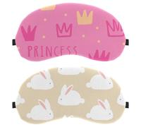 Rabbit Animal 2-Pack Light-Blocking Soft Breathable Blindfold Sleeping Masks