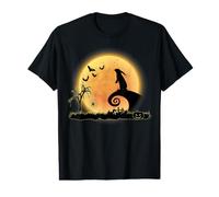 Rabbit Animal and Moon Scary Funny Halloween Costume Value Graphic T-Shirt
