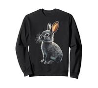 Rabbit Animal Lover Illustration Motif Rabbit Sweatshirt