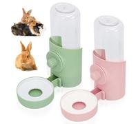 Rabbit Automatic Water Dispenser, 2 Pieces Hanging Pet Water Dispenser, for Guinea Pigs, Chinchillas, Hedgehogs, Ferrets, Hamster Accessories