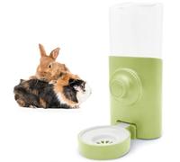 Rabbit Automatic Water Dispenser Rabbit 600 ml Hanging Pet Water Bottle Rabbit Guinea Pig Accessories Hamster Chinchilla Ferret Cage Water Bottle (Green, One Piece)