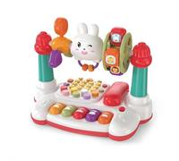 Rabbit Baby Phone Toy, Interactive Educational Phone for Toddlers 0-3 with Music, Stories & Bilingual Learning, Multi-Sensory Early Development Toy, 1st Birthday Gift