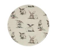 Rabbit Background Round Non-Slip Rubber Mouse Pad- Durable And Comfortable For Office, Gaming, And Learning 8in1 Pc