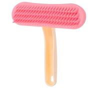 Rabbit Brush, Handheld Silicone Bristles Grooming Brush, Practical Bunny for Grooming, Large Massage Comb for Cats Puppies & Other Pets (Pink: small)