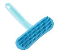 Rabbit Brush, Handheld Silicone Bristles Grooming Brush, Practical Bunny for Grooming, Large Massage Comb for Cats Puppies & Other Pets (Blue: small)