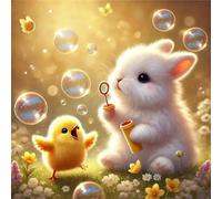 Rabbit Bubble Chicken 200 Piece Jigsaw Puzzles for Adults and Kids, Impossible Puzzle, Jigsaws 200 pieces for adults Gifts, Difficult jigsaw puzzles for The Whole Family