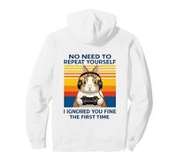 Rabbit Bunny Gamer I Ignored You Fine The First Time Retro Pullover Hoodie