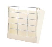 Rabbit Bunny Hay Feeder Cage Hay Rack Manger Premium 8.8x8.1x3.5In White 22.3x20.5x9cm