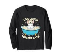 Rabbit Bunny Live Laugh Toaster Bath Long Sleeve T-Shirt