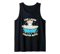 Rabbit Bunny Live Laugh Toaster Bath Tank Top