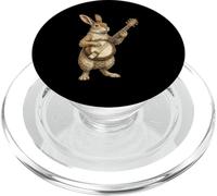 Rabbit Bunny Playing Banjo Music PopSockets PopGrip for MagSafe
