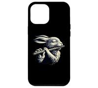 Rabbit Bunny Playing Flute Musician Rabbits Lover Case for iPhone 12 Pro Max