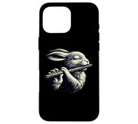 Rabbit Bunny Playing Flute Musician Rabbits Lover Case for iPhone 16 Pro Max