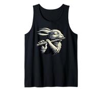 Rabbit Bunny Playing Flute Musician Rabbits Lover Tank Top
