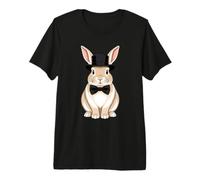 Rabbit Bunny Wearing A Hat and Bowtie Premium T-Shirt
