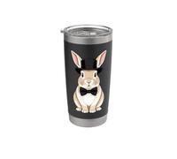 Rabbit Bunny Wearing A Hat and Bowtie Stainless Steel Insulated Tumbler