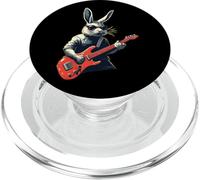 Rabbit Bunny Wearing Sunglasses Playing Guitar Musician PopSockets PopGrip for MagSafe