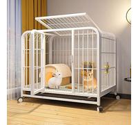 Rabbit Cage - 2 Story Bunny House with Wheels - Leakproof Tray - Ideal for Small Animals - Guinea Pig Cage - Move Freely - Rabbit Cage