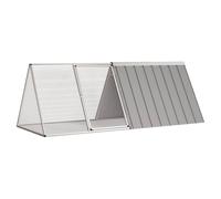 Rabbit Cage Anthracite Galvanised Steel 302.5x80.5x71cm with Extension Secure