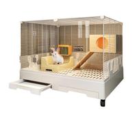 Rabbit Cage Cozy Outdoor Pet Rabbit Cage Discover the Ideal Home Villa & Plush Nest for Joyful Rabbits Pet Hutch