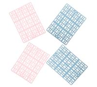 Rabbit Cage Foot Cushions 4pcs Plastic Wear-resistant Floor Pads | Rabbit and Chinchilla, Pink and Blue Options, Balcony or Bathroom Use, Clean Resting Surface