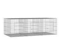 Rabbit Cage Galvanised Iron Rabbit Enclosure Animal Cage Multi Sizes vidaXL