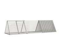 Rabbit Cage Galvanised Steel Anthracite 302.5 x 80.5 x 71 cm Outdoor Secure Run