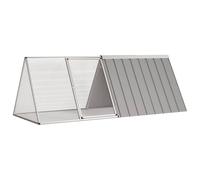 vidaXL Rabbit Cage Anthracite 201.5x80.5x71 cm Galvanised Steel UK