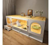 Rabbit Cage Guinea Pig Cage - Transparent DIY Small Animal Cages with Pull-Out Tray, Easy to Clean for Indoor/Outdoor Use for Small pets