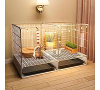 Rabbit Cage, Guinea Pig Cages, Bunny Hutch Small Animal Cage Indoor & Outdoor Portable Metal Wire Yard Fence, Hd for Rabbits Hamsters Hedgehogs Ferrets Small Pets ( Color : 5pcs , Size : 72*35*52CM )