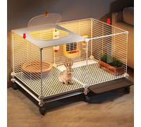 Rabbit Cage, Hedgehog Cage, Small Animal Cage, Easy to Clean and Move, Suitable for Indoor and Outdoor Use, Dimensions: