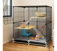 Rabbit Cage Pet Cages for Small Animals, Pet Play Playpen Metal Fence, Outdoor Exercise Fence Pop-Up Yard Fences for Guinea Pig, Rabbit and Hedgehogs