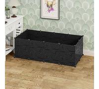 Rabbit Cage Pet Playpen Cat Cage Puppy Cage Guinea Pig Cage Playpen Diy Small Animal Cage,For Small Pet Cat Cat Puppy Rabbit Hedgehogs,Black-12pcs