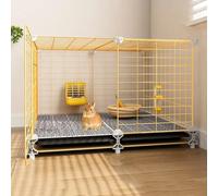 Rabbit Cage Pet Playpen, Guinea Pig Run, Small Animals C&C Cage, for Guinea Pig, Rabbits, Hamster, Chinchillas and Hedgehogs(70 * 35 * 39cm)