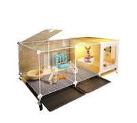 Rabbit Cage Premium Outdoor Pet Rabbit Cage The Perfect Home Villa & Snuggly Nest for Your Beloved Bunny Pet Hutch